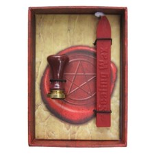 NEW Magic Sealing Wax Kit - Red with Pentagram Stamp by Lo Scarabeo