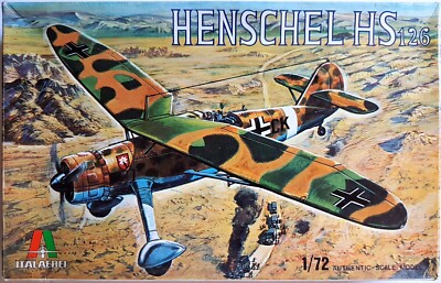 Italaerei 109 Henschel Hs 126 1:72 Neu, Bauteile versiegelt in Original Box