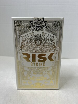Risk Strike Cards and Dice Game, Quick-Playing Strategy Complete Game Age 10+ B4