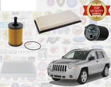 KIT TAGLIANDO 4 FILTRI JEEP COMPASS PATRIOT  2.0 CRD DAL 2006 AL 2017