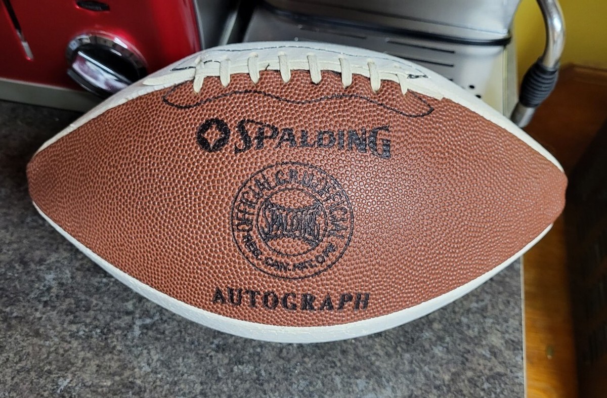Original 1983 CFL Ottawa Rough Riders Team Signed Spalding