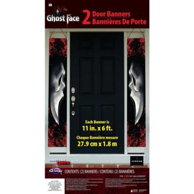 72'' Ghost Face Scream Door Banner Set