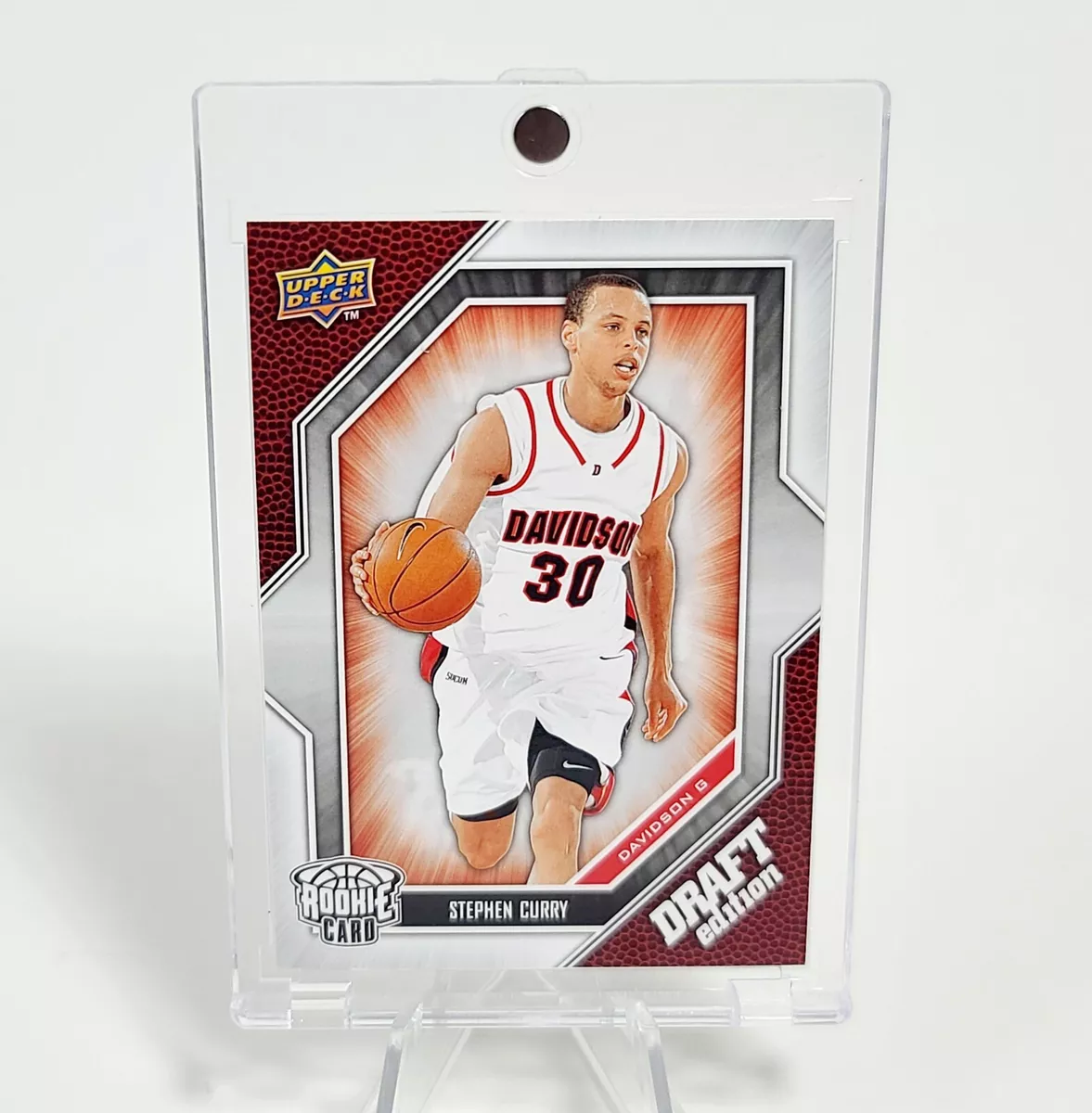 Steph Stephen Curry ROOKIE ORIGINAL UPPER DECK ROOKIE CARD -W/ CASE - MINT  (492)