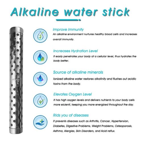 Alkaline Water Filter Sticks Increases Levels Decreases ORP Multiple Layer - Picture 1 of 8