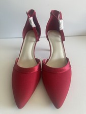 Madden Girl Satin Heels Red Wedding Bridesmaids Shoes Womens sz 8.5 NEW NO BOX