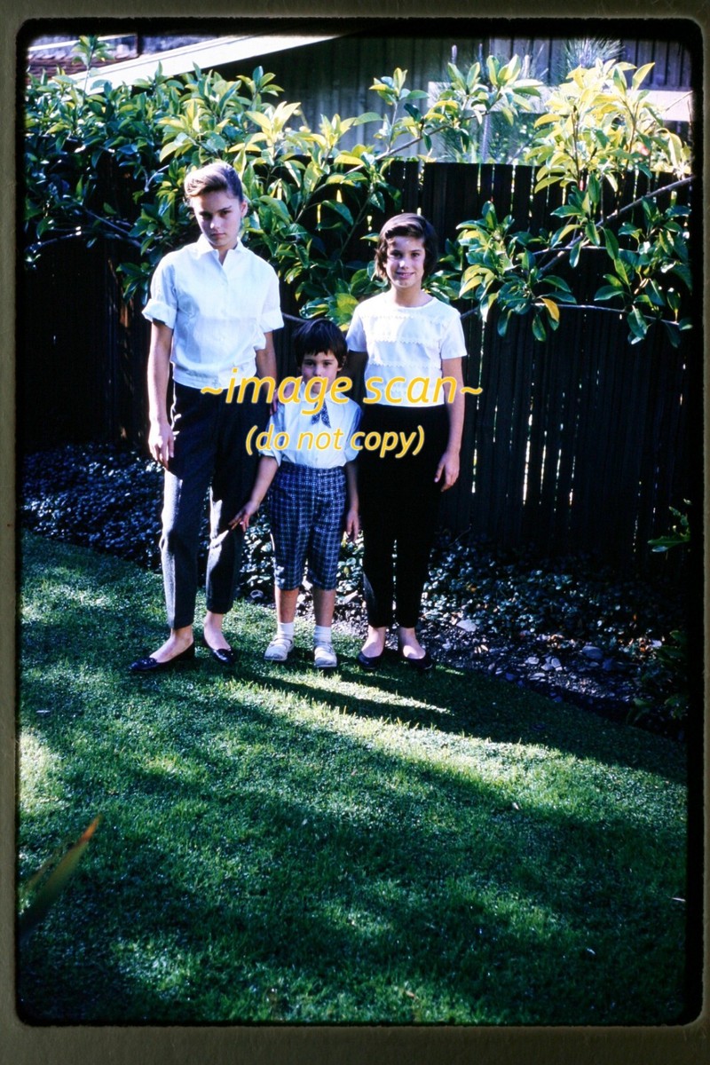 Siblings in 1959, Kodachrome Slide m4b | eBay
