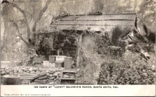 Postcard Cabin At Lucky Baldwins Ranch Sta Anita Cal Undivided Back