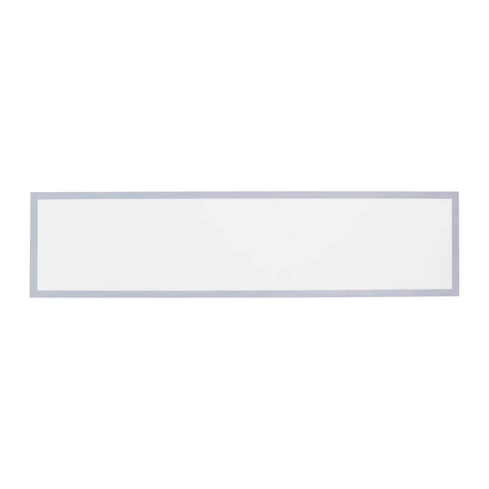 LED Deckenleuchte 120x30cm Panel FLAT rechteckig silber Lichtfarbe warmweiß - Bild 4 von 4