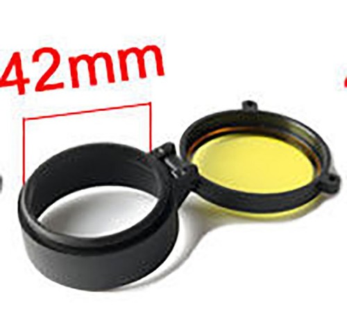 Rifle Scope Quick Spring Protection Lens Cover Flip Up Cap Objective Lense Lid - Picture 16 of 38