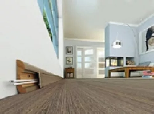 Skirting Board Trunking for hidden wiring. MDF 65mm high x 2.4m long White - Picture 4 of 5