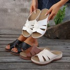 Womens Orthopedic Wedge Sandals Ladies Casual Summer Comfort Flat Slippers Shoes