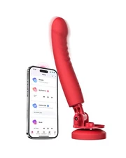 LOVENSE Mission 2 Dildo Machine, Adjustable 160° Suction Cup Dildo, App Remote
