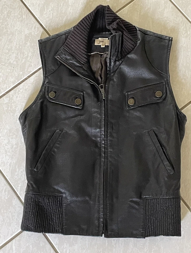 Chaleco de cuero para mujer June - mediano  Foto 3 de 4