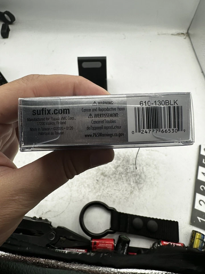Línea de pesca Sufix Performance trenza de hielo negra punta 50 yardas 30 lb prueba 610-130BLK Foto 4 de 4