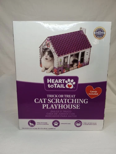 NEW SEALED Cat Scratching Playhouse w/ Catnip ~Trick or Treat~Halloween House~