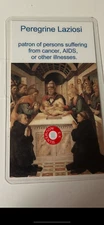 Saint Peregrine Laziosi 3rd Class Relic Card