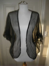 Women's See thru Lingerie Black Top M Alana Gale intimates (T59A)