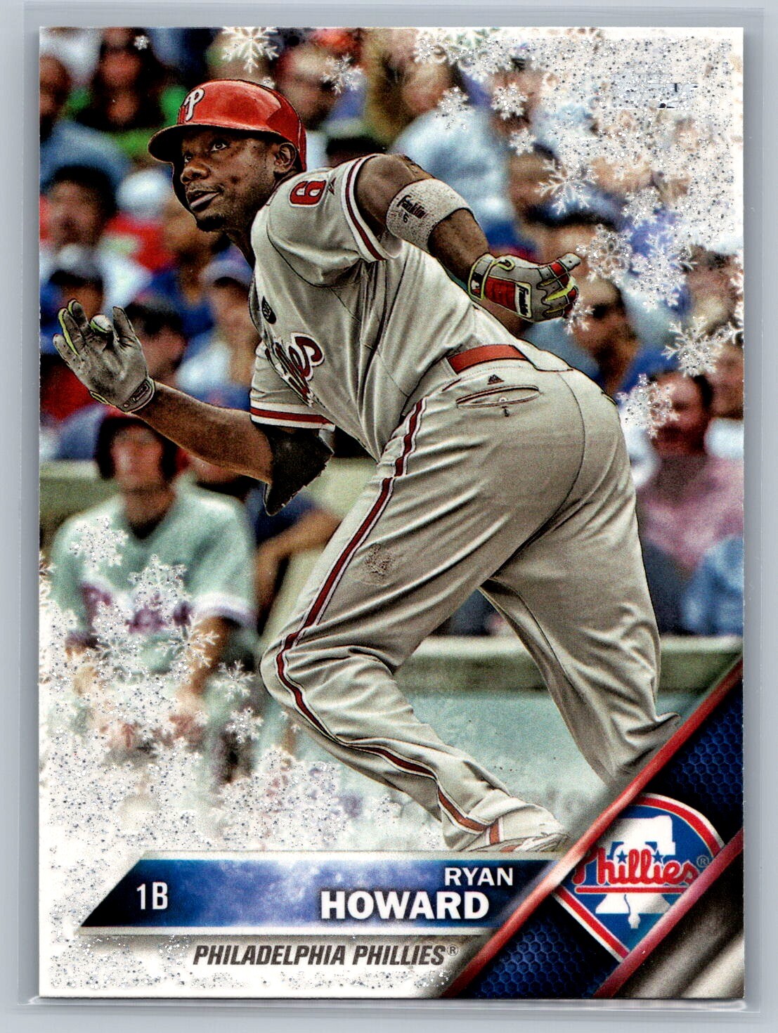 2016 Topps Holiday #HMW63 Ryan Howard Metallic Snowflake