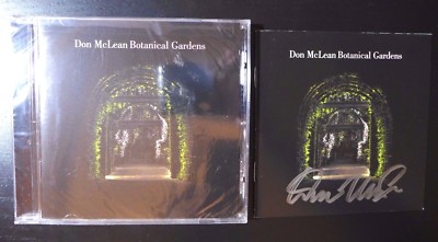 DON McLEAN - AUTOGRAPHED ''BOTANICAL GARDENS''  SIGNED CD BOOKLET & NEW SEALED CD