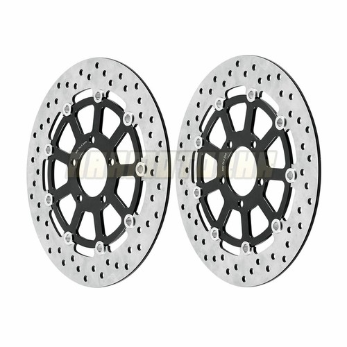 Par de rotores de freno delanteros para Suzuki GSXR750 1996-2003 97 98 99 2000 01 - Imagen 4 de 6