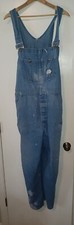 Vintage Denim Sears Tradewear Overalls Union Made Jean Men's Distressed Bibs 40