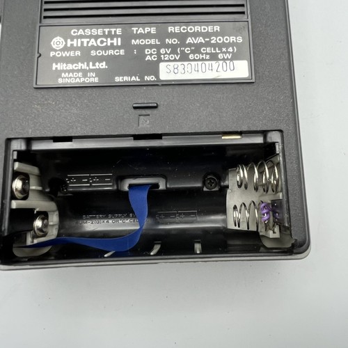 Hitachi Cassette Grabadora Reproductor de Cinta - AVA-200RS - Piezas o Reparación - Imagen 12 de 16