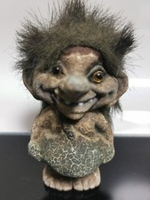 Old Vintage Norwegian Nyform Troll Doll Original 10cm tall Handmade Folk Artt