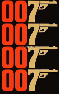 007 JAMES BOND 2'' x 3'' Fridge Magnet ART MOVIE vintage