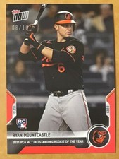 2021 TOPPS NOW Player's Choice Awards #PCA-5 Ryan Mountcastle RC Red 08/10(Scar)