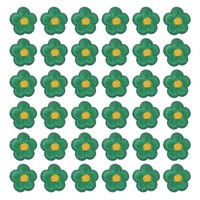 Blumen Zum AufbüGeln Auf Flicken, 60 StüCk, FüR RucksäCke, GrüN