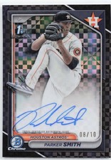 2024 Bowman Chrome 1st - Parker Smith #CPA-PSM Black X-Fractor Auto /10 (RC,AU)