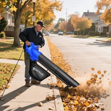Garden Leaf Blower Vacuum Mulcher Sucker Electric Lawn Shredder Bag Grass Wheels