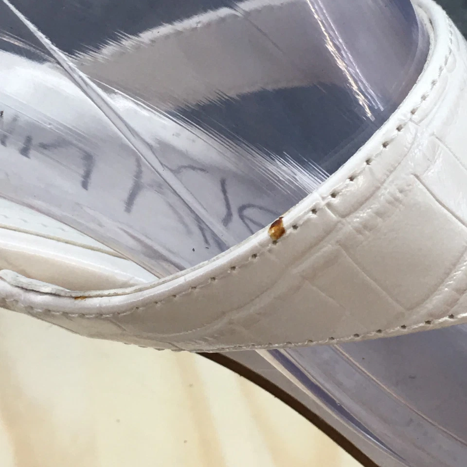 NUEVAS Sandalias Calvin Klein Para Mujer 7 M Jared Informales Sin Cordones Tanga Blanco Foto 3 de 4