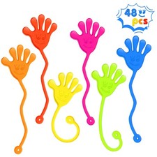 Sticky Hands Bulk 48 PCS Party Favors for Kids 4-8 8-12 Stretchy Sticky Hand Toy