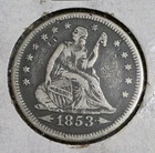 1853 Seated Liberty Quarter  Arrows & Rays VF Very Fine Condition Fast Ship 🚢