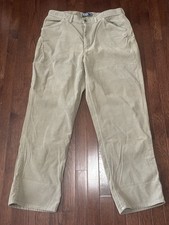 Vintage Polo Ralph Lauren Errol Corduroy Carpenter Pants Mens 38x32 Baggy
