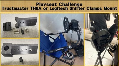 Playseat Challenge THRUSTMASTER TH8A oder LOGITECH Shifter Mount