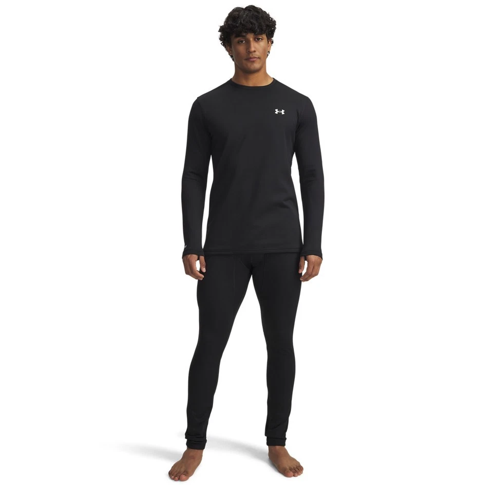 Under Armour 6005301 Men's UA ColdGear Base 4.0 Baselayer Leggings, Black - Image 3 of 3