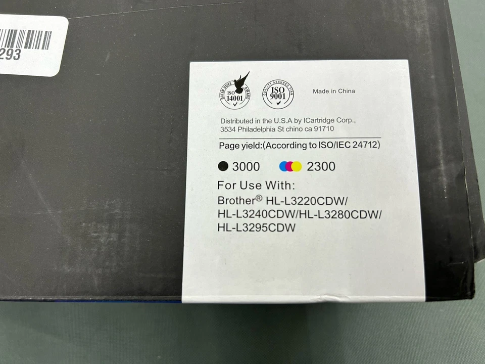 5PK TN229XL TN229 Toner Cartridge For Brother HL-L3280CDW MFC-L3780CDW L8395cdw - Image 4 of 4