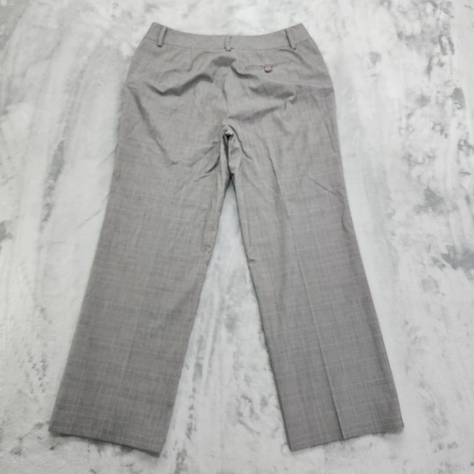 Josephine Pantalones Mujer 12 P PETITE Negro Azul Cuadros Pantalón Recto Pierna Oficina Foto 2 de 4