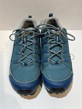 OBOZ Juniper Low Trail Hiking Shoes Lace Up Mesh Leather Blue Women's 10M EUC