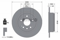 2X Bremsscheibe Pagid 54657NC FüR Honda CR 5 2 Crossroad RD5 RT3