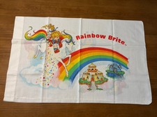 VTG 1983 Rainbow Brite Pillowcase Hallmark Standard Size Great Double Sided Star