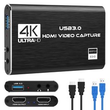 4K HDMI Video Capture Card for Nintendo Switch, 1080P 60FPS Streaming, USB 3.0 f
