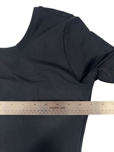 NEW Spanx Scoop Neck Long Sleeve Body Suit Sz M Classic Black 20329R Women’s - Picture 4 of 12