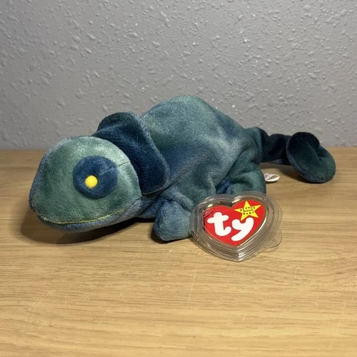 TY Beanie Baby-Rainbow the Chameleon-DOB 10/14/1997 original tags VTG