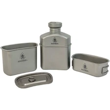 Pathfinder 206 Titanium Canteen Cooking Kit – 1100ml Canteen & Accessories