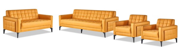 Chesterfeidl Komplett Set 3-Sitzer 2-Sitzer Sessel Modern Sofas Lehnsessel-image