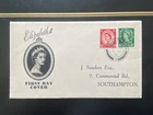 GB 1952 Wilding FDC 2½d+1½d Superb Southampton CDS Parchment Envelope