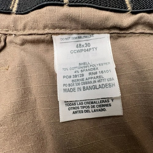 Berne Echo Zero Six Concealed Carry Cargo Pant Size 48x30 Pants - Picture 4 of 17